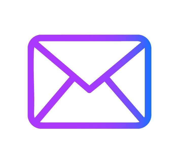 Email marketing icon with mail symbol