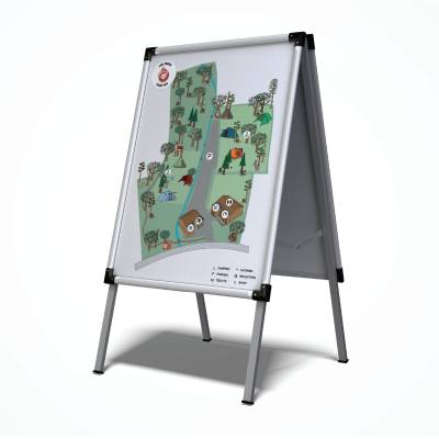img src="Fox-Wood-Map" alt="Custom campsite map poster created in Creative Studio, visually highlighting key locations and amenities for easy navigation.".>