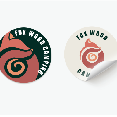 img src="Fox-Wood-Stickers" alt="Custom sticker designs for a brand, created in Creative Studio, showcasing high-quality branding and eye-catching graphics.".>